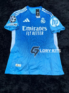 REAL MADRID GOALKEPPER BLUE KIT 25/26 UCL VERSION