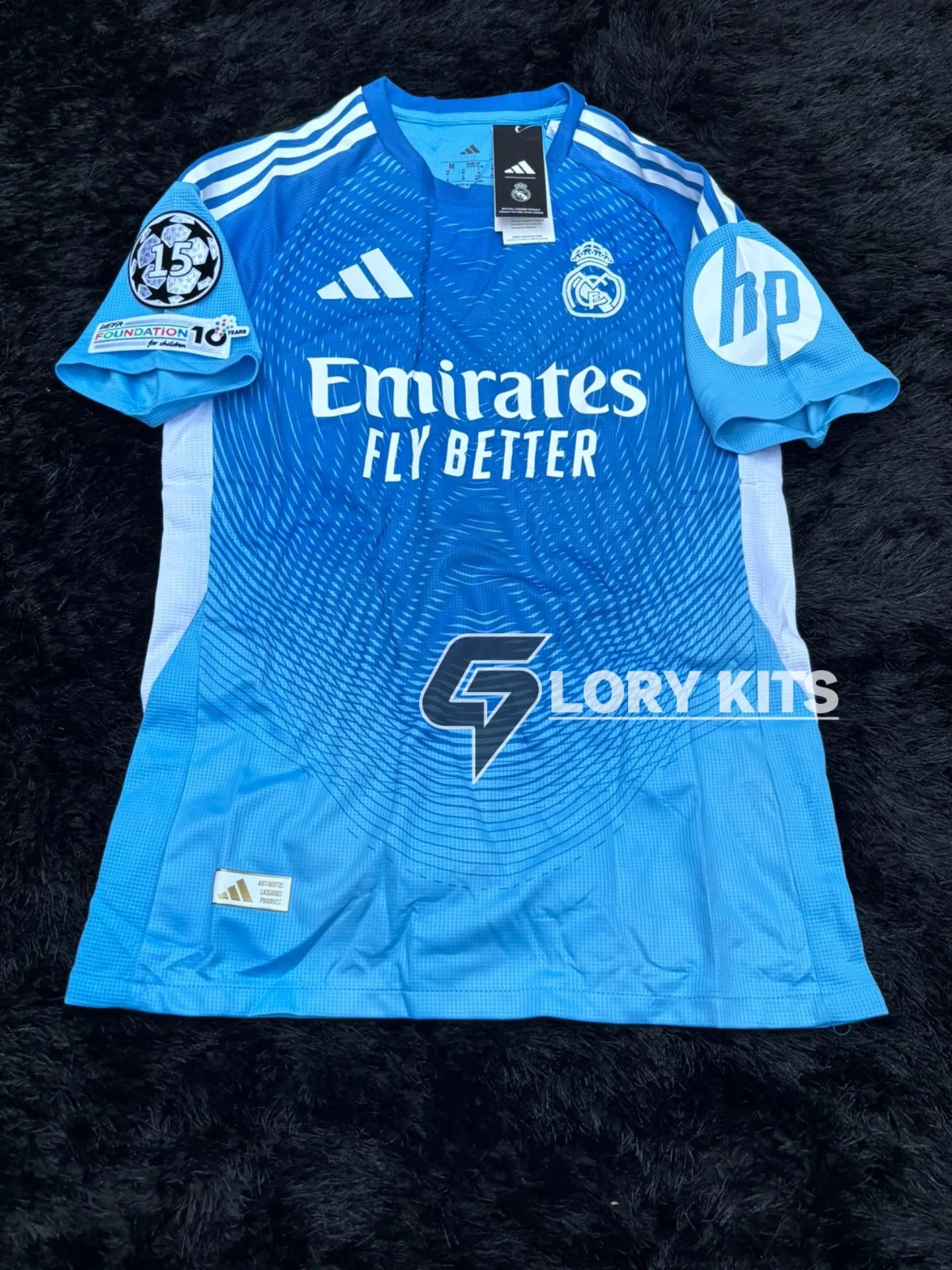 REAL MADRID GOALKEPPER BLUE KIT 25/26 UCL VERSION