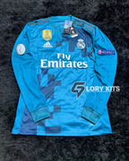 REAL MADRID LONGSLEEVE RETRO  AWAY KIT 17/18 UCL VERSION