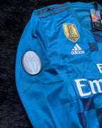REAL MADRID LONGSLEEVE RETRO  AWAY KIT 17/18 UCL VERSION