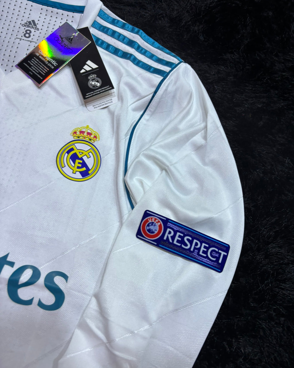 REAL MADRID LONGSLEEVE RETRO HOME KIT 17/18 UCL VERSION