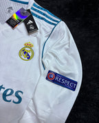 REAL MADRID LONGSLEEVE RETRO HOME KIT 17/18 UCL VERSION