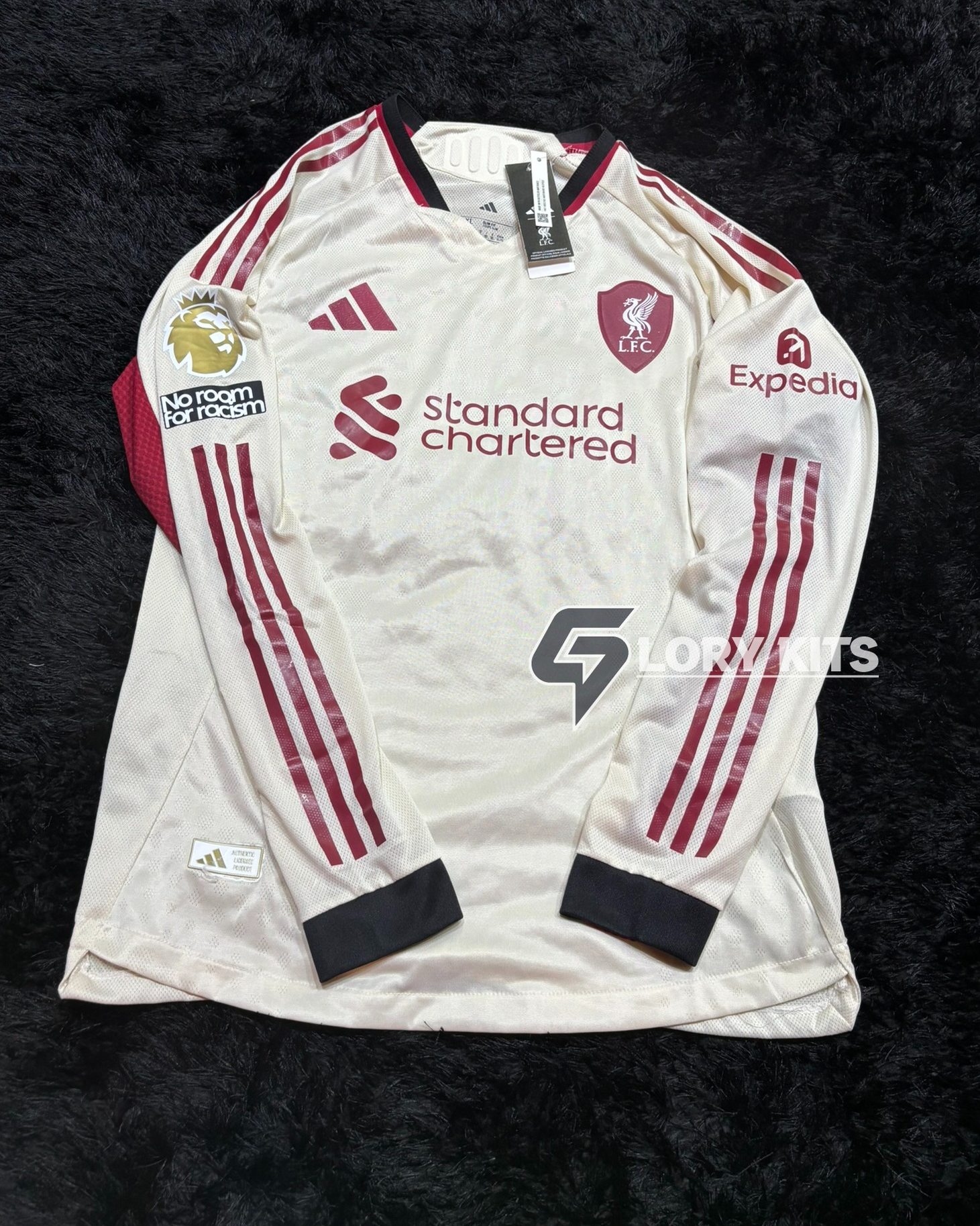 LIVERPOOL LONGSLEEVE AWAY KIT 25/26 GOLDEN PREMIER LEAGUE VERSION