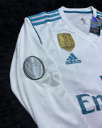 REAL MADRID LONGSLEEVE RETRO HOME KIT 17/18 UCL VERSION