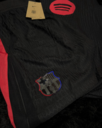 FULL KIT OF BARCELONA AWAY BLACK KIT 24/25 UCL VERSION