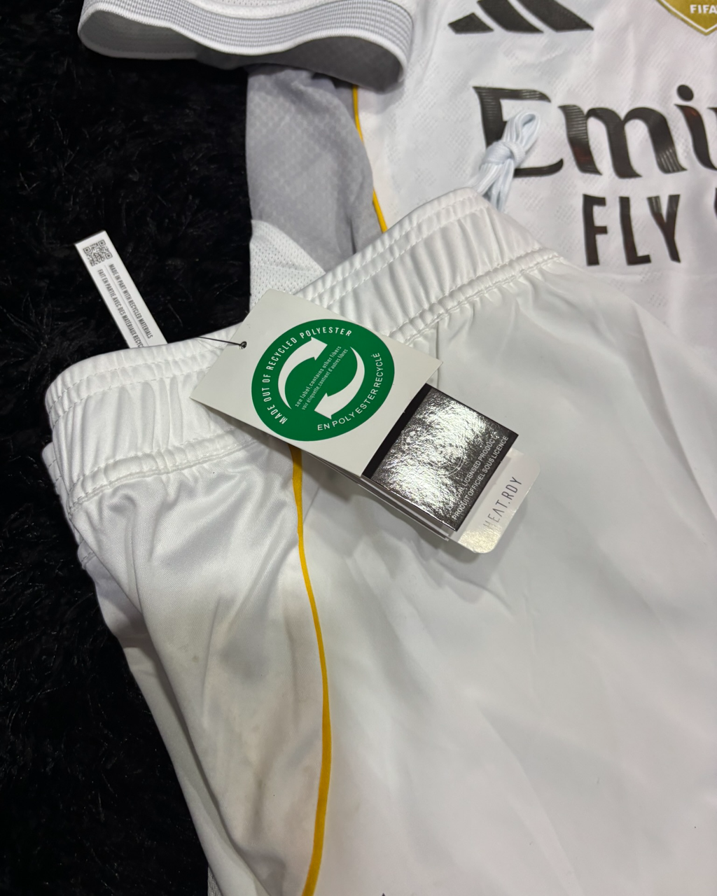 FULL KIT REAL MADRID HOME KIT CHAMPIONS LEAGUE VERSION