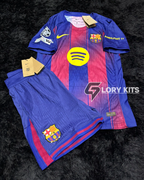 FULL KIT OF BARCELONA HOME KIT 25/26 CHAMPI0NS LEAGUE VERSION