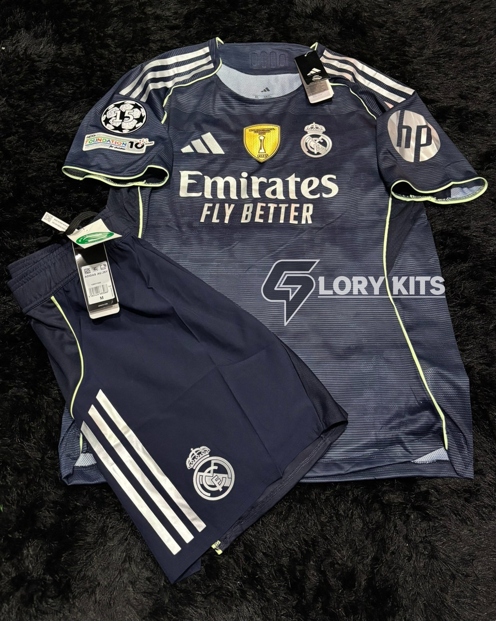FULL KIT OF REAL MADIRD AWAY CHAMPIONS LEAGUE VERSION