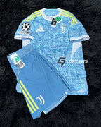 FULL KIT OF JUVENTUS AWAY KIT 25/26 UCL VERSION