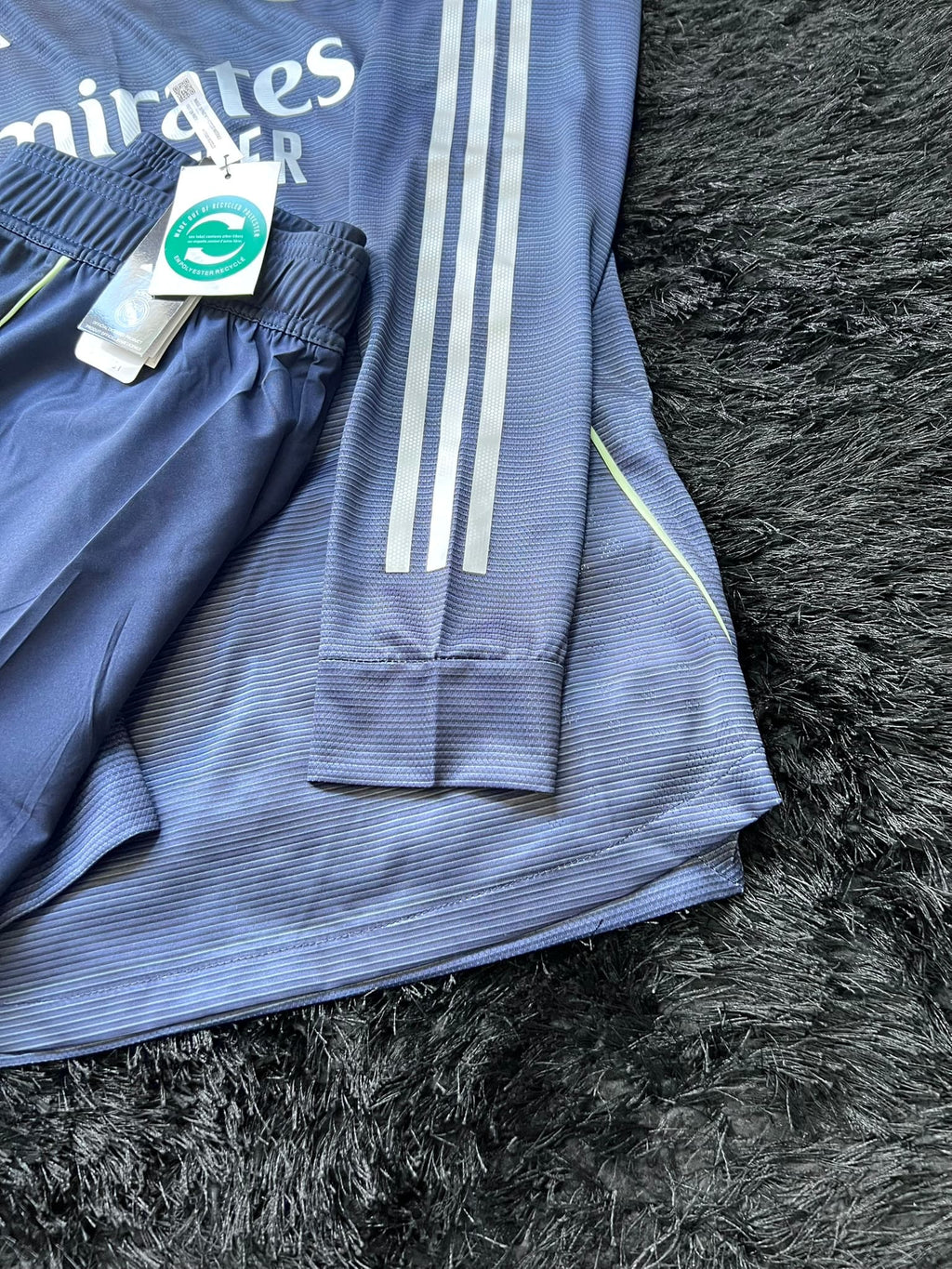 FULL KIT OF REAL MADRID LONGSLEEVE AWAY KIT 25/26 UCL VERSION