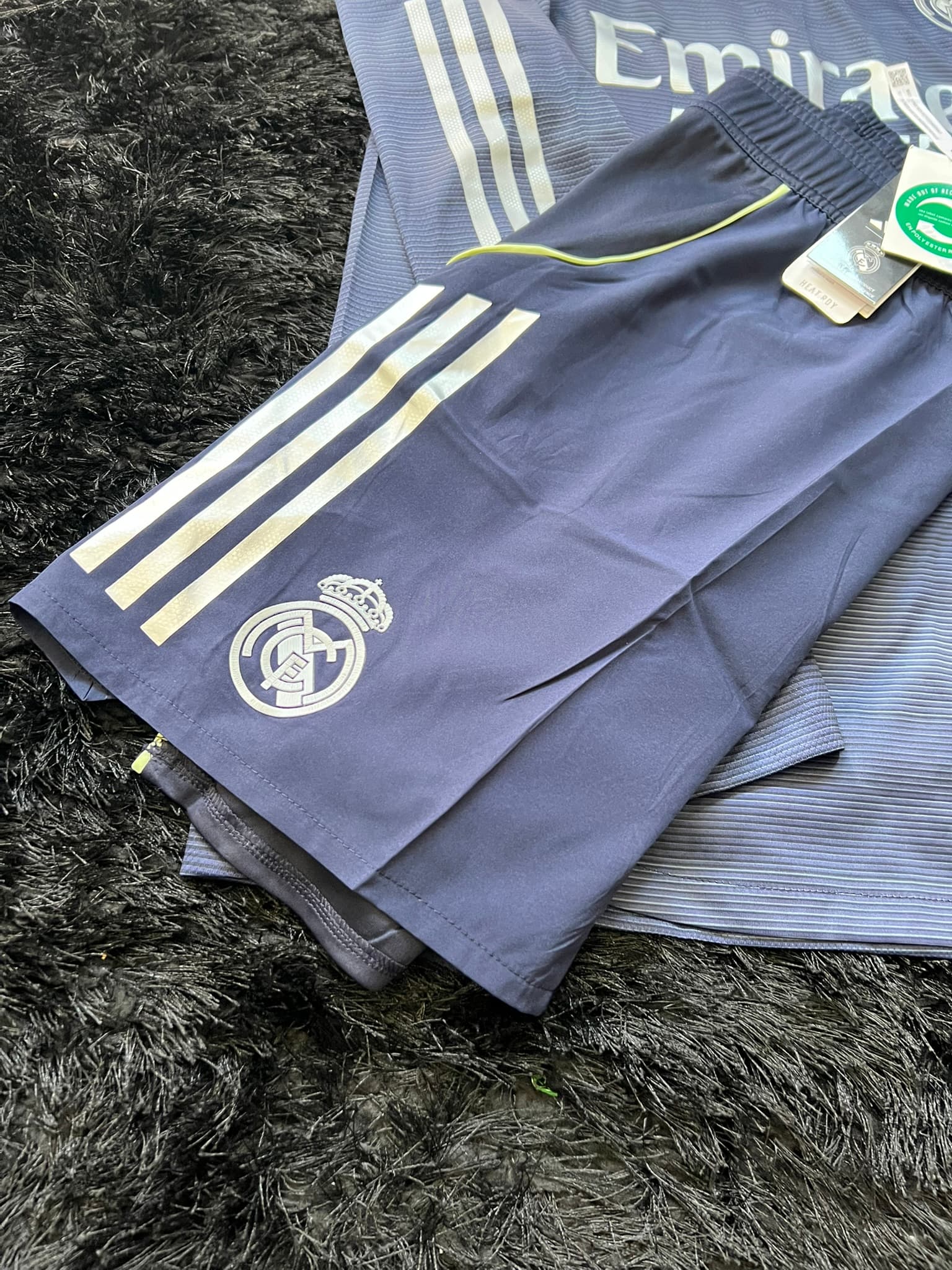 FULL KIT OF REAL MADRID LONGSLEEVE AWAY KIT 25/26 UCL VERSION