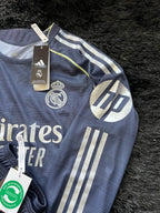 FULL KIT OF REAL MADRID LONGSLEEVE AWAY KIT 25/26 UCL VERSION