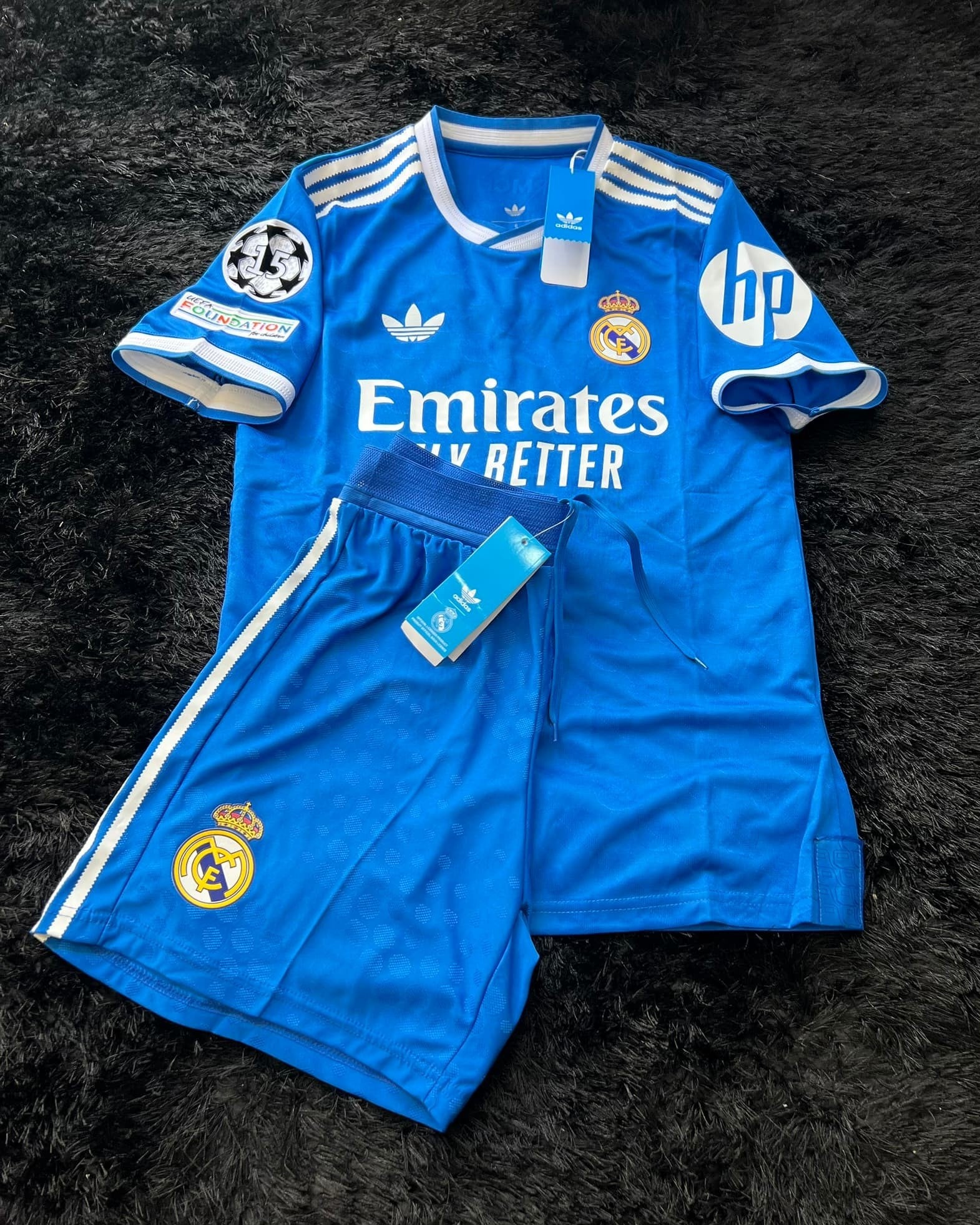 FULL KIT OF REAL MADRID THIRD KIT 25/26 UCL VERSION