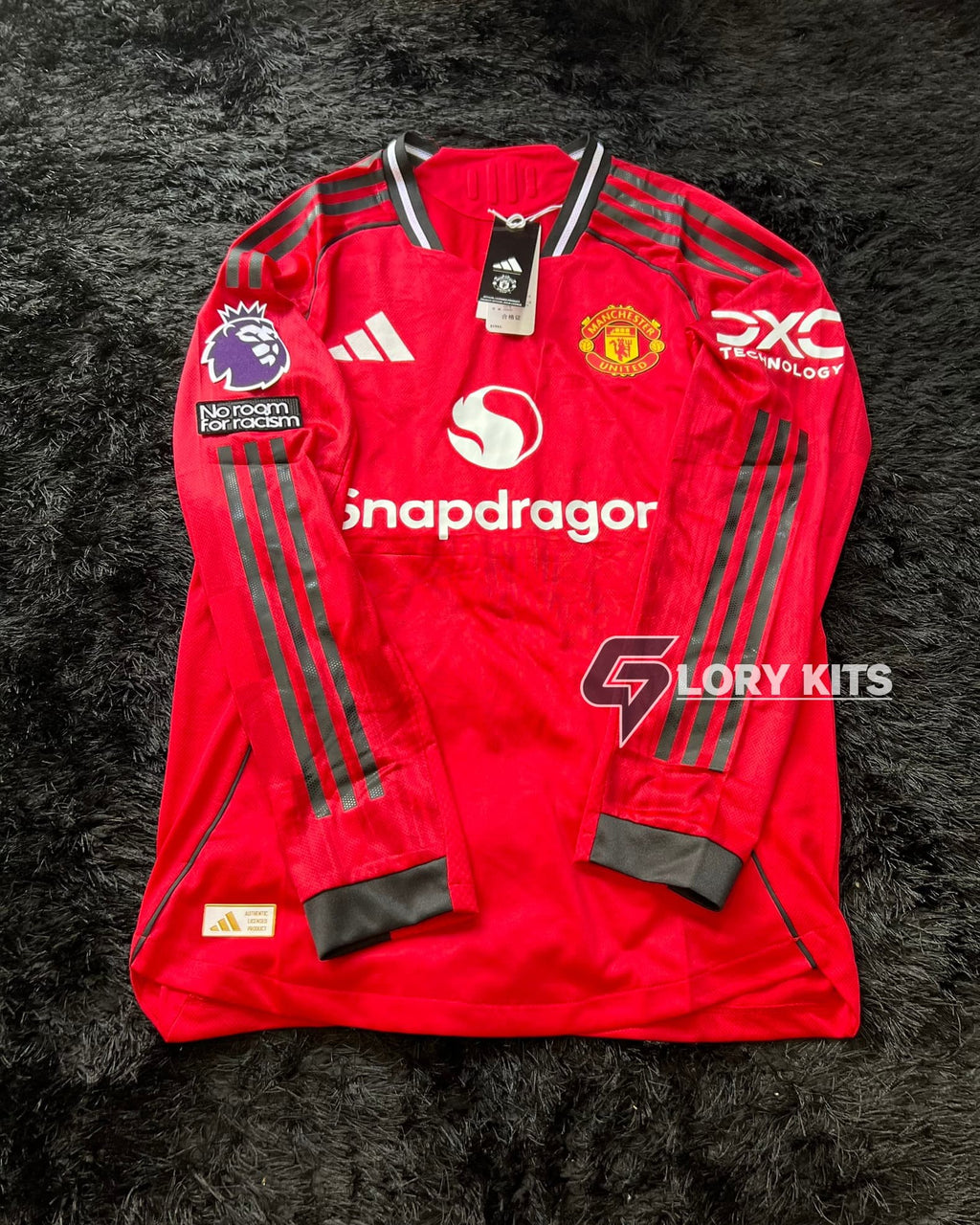 MANCHESTER UNITED LONGSLEEVE HOME KIT 25/26 PREMIER LEAGUE VERSION