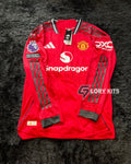 MANCHESTER UNITED LONGSLEEVE HOME KIT 25/26 PREMIER LEAGUE VERSION