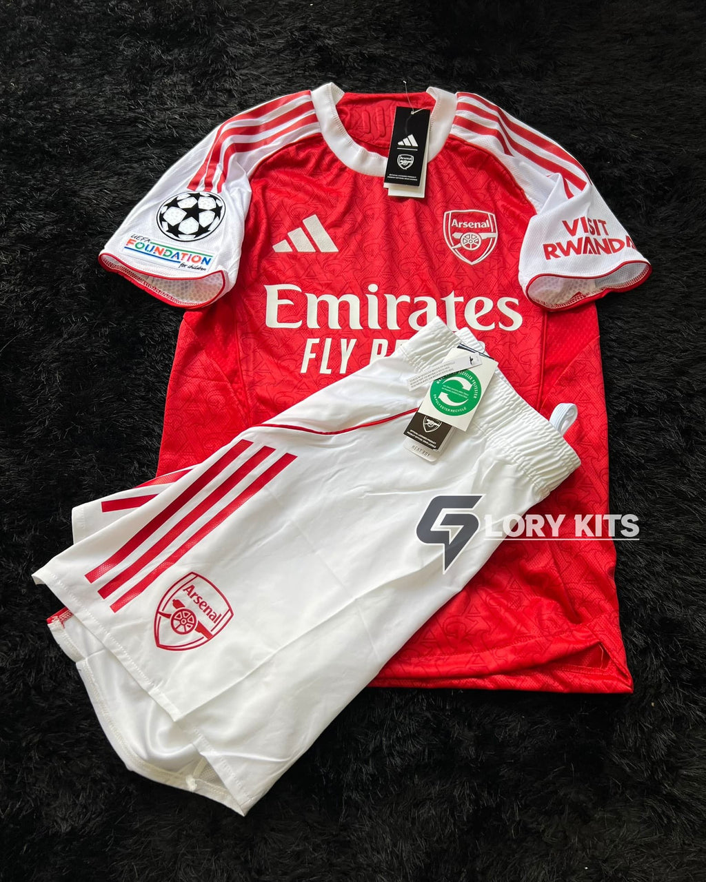 FULL KIT OF ARSENAL HOME KIT 25/26 UCL VERSION