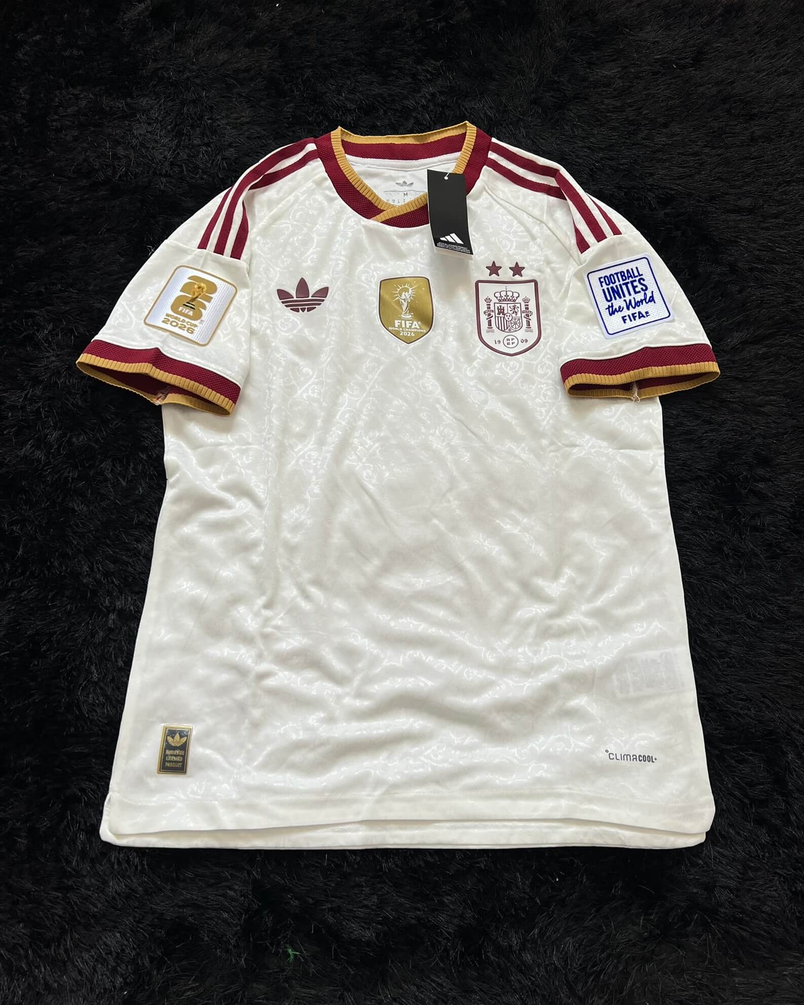 SPAIN AWAY KIT WORLD CUP 2026 WINNERS 2 STARS VERSION
