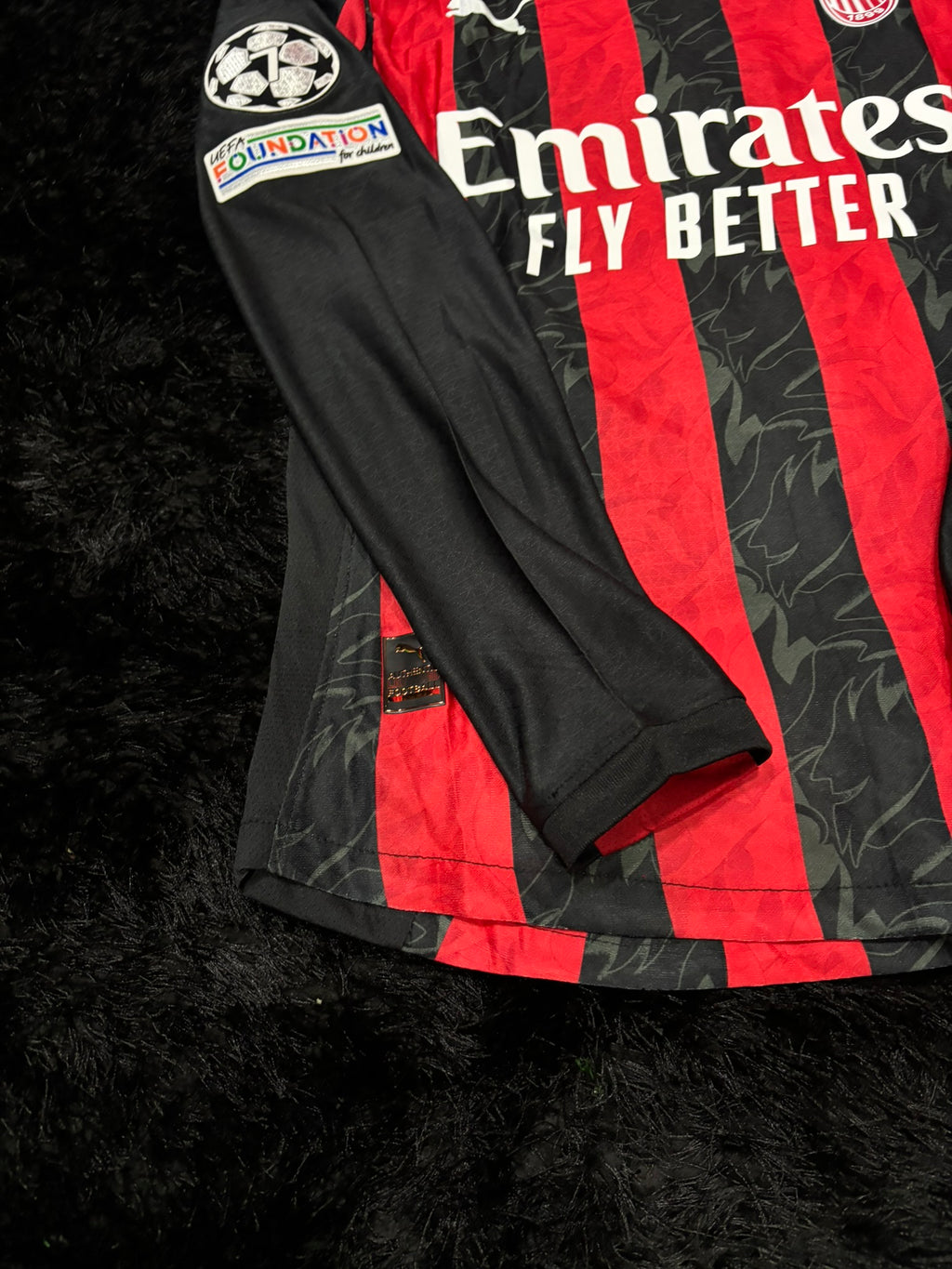 AC MILAN LONGSLEEVE HOME KIT 25/26 UCL VERSION