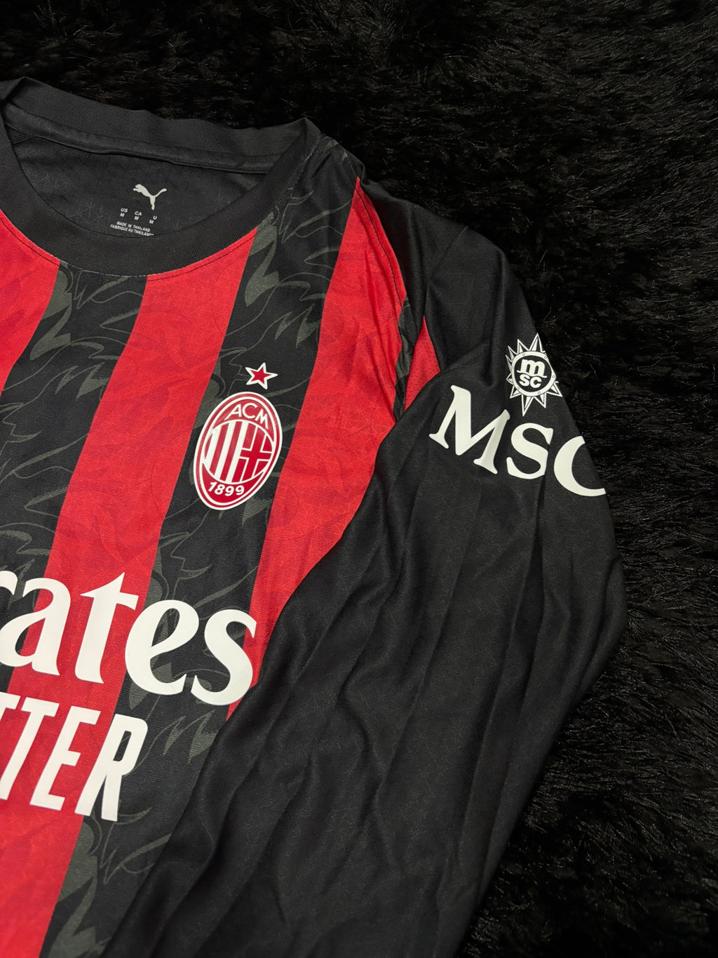 AC MILAN LONGSLEEVE HOME KIT 25/26 UCL VERSION