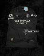 MANCHESTER CITY LONGSLEEVE AWAY KIT 25/26 UCL VERSION