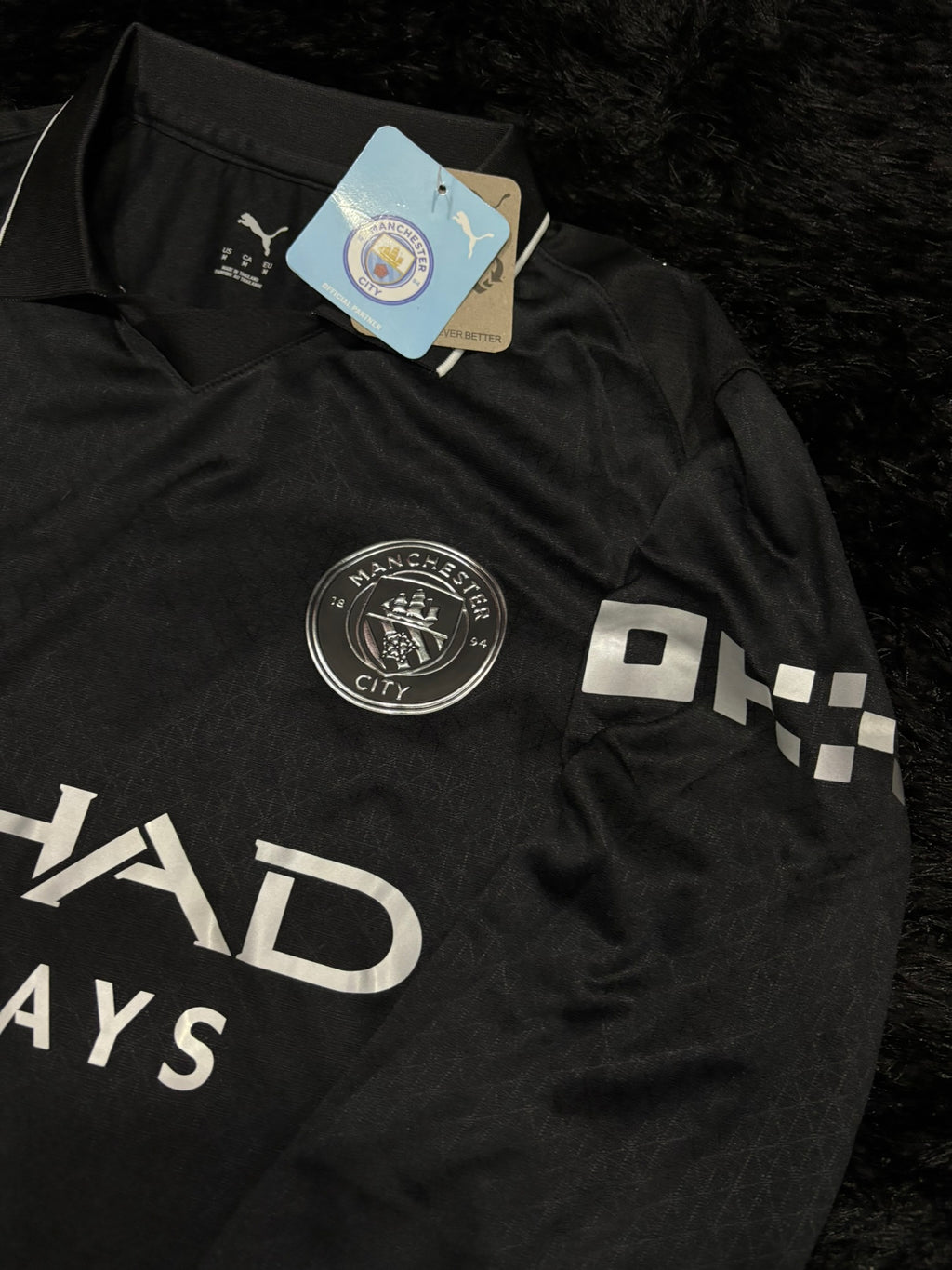 MANCHESTER CITY LONGSLEEVE AWAY KIT 25/26 UCL VERSION