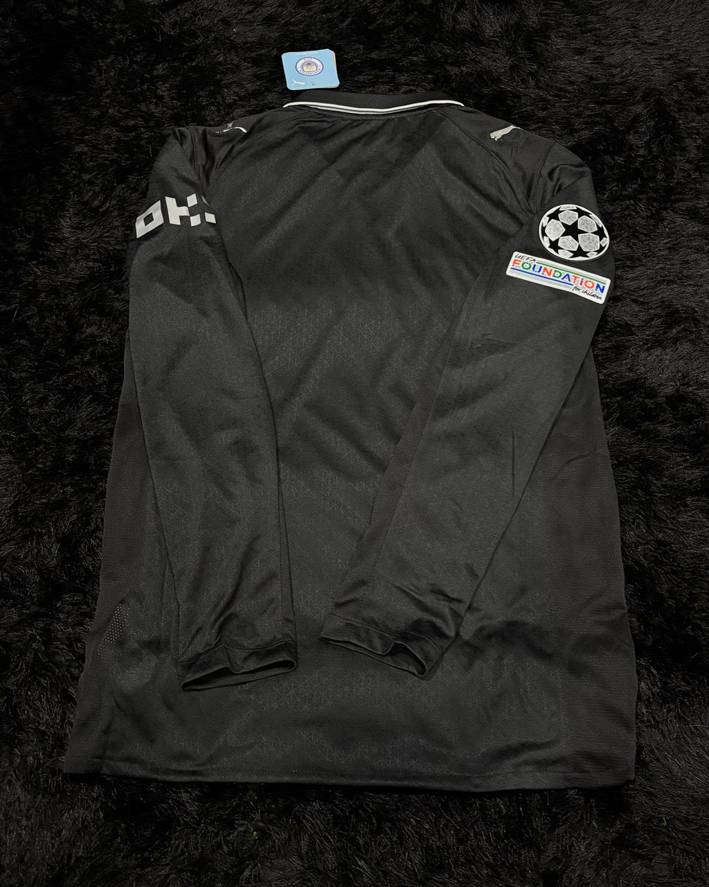 MANCHESTER CITY LONGSLEEVE AWAY KIT 25/26 UCL VERSION